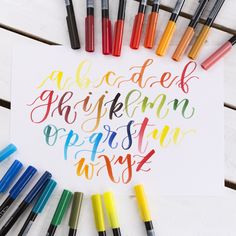 Amy Tangerine brushes-calligraphy