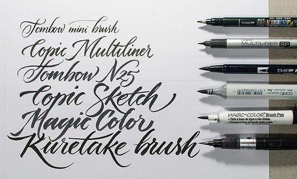 Hand Lettering with Brush Pens – Artful-Living